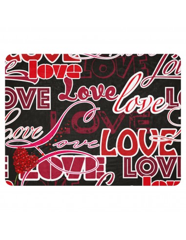 Couverture en Sherpa *Amour *Love *Coeur 11 le concept de la Pate a emporter 