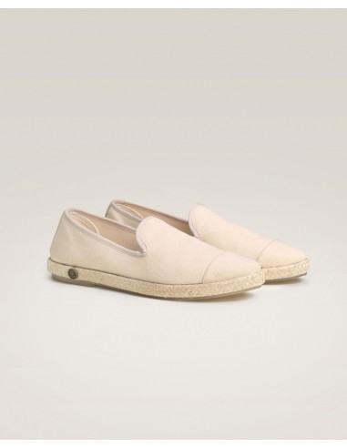 Espadrille femme coton, ivoire de pas cher