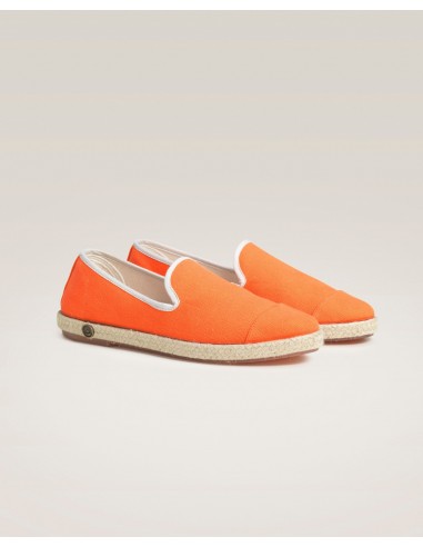 Espadrille femme coton, orange Comment ça marche