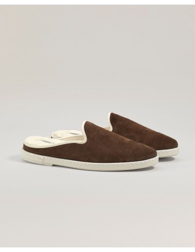 Mule homme cuir, mocha pas cher