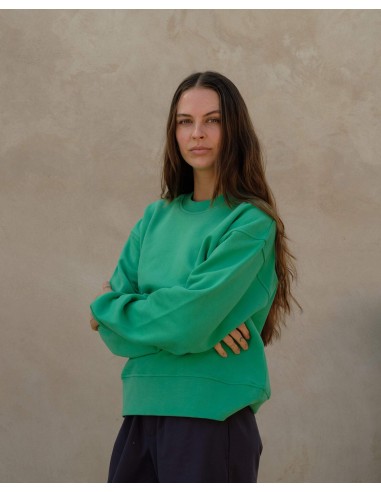 Sweatshirt femme coton bio, vert de la marque