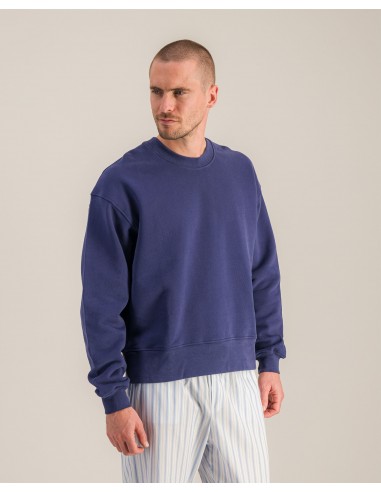 Sweatshirt homme coton bio, marine Dans la société mordern