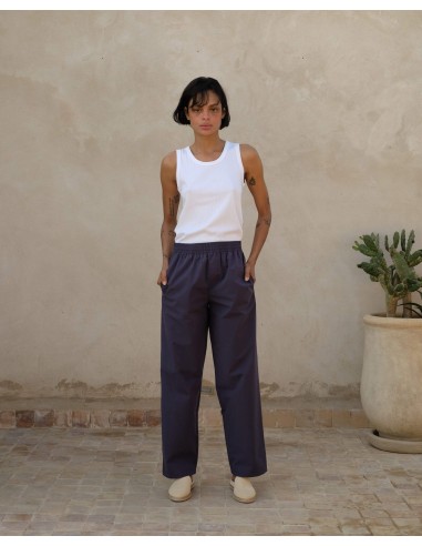 Pantalon femme coton bio, marine Toutes les collections ici