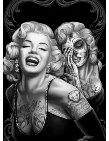 Tableau *MARILYN MONROE *SKULL solde