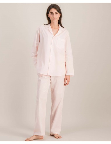 Pantalon pyjama femme coton bio, rose Les êtres humains sont 