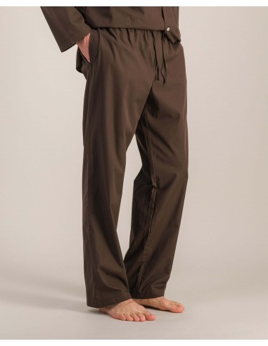 Pantalon pyjama homme coton bio, chocolat acheter en ligne