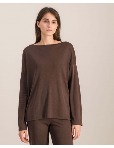 Haut de pyjama femme, chocolat soldes