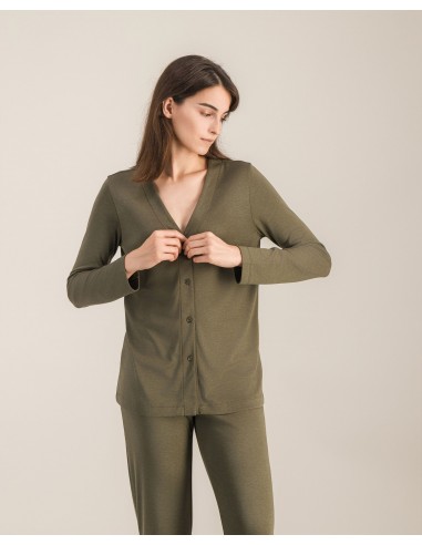 Chemisier pyjama femme, matcha Découvrez la collection