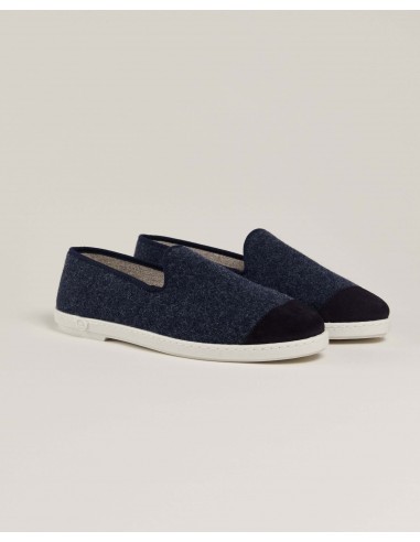 Men's wool slipper, navy blue 50-70% off 