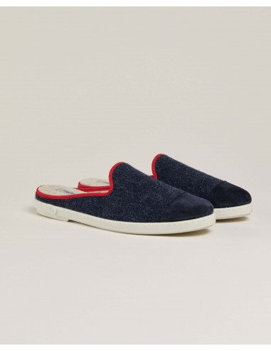 Men's wool mule, navy red pas cher 