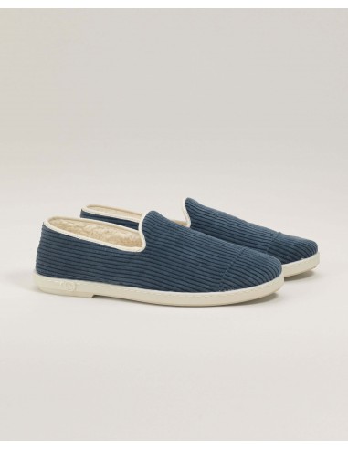 Men's velvet slipper, navy Venez acheter