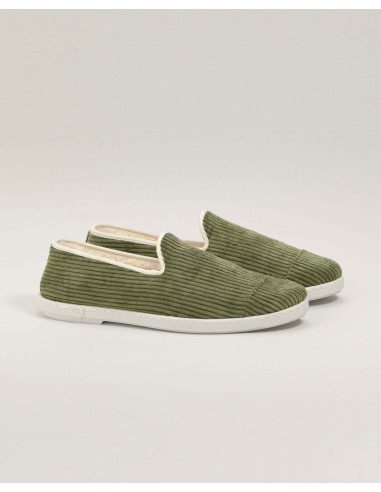 Men's velvet slipper, green Comparez et commandez 