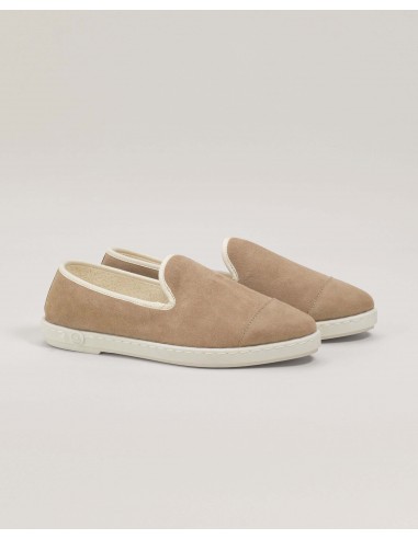 Women's leather slipper, taupe online