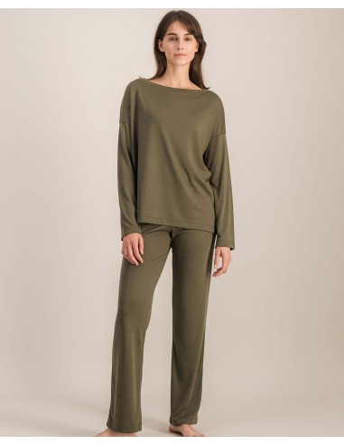 Women's Tencel pants, matcha basket pas cher