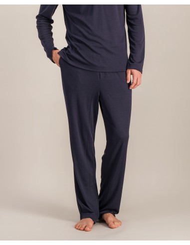 Men's Tencel pants, navy JUSQU'A -70%! 