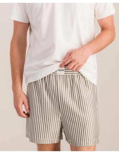 Men's Tencel pajama shorts, matcha à prix réduit toute l'année