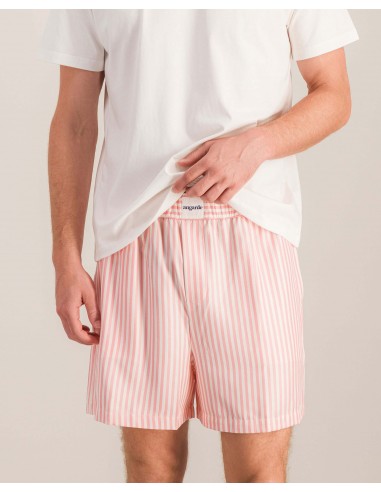 Men's Tencel pajama shorts, pink Venez découvrir notre 