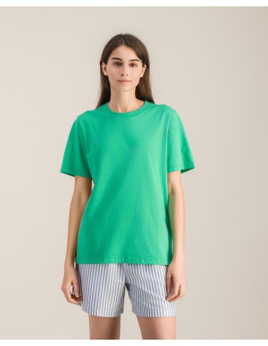 Women's organic cotton tee, green Comment ça marche