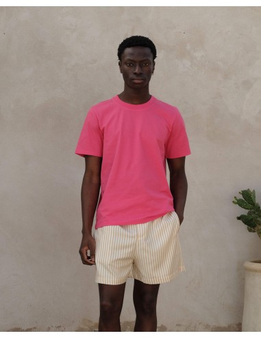 Men's organic cotton tee, pink vous aussi creer 