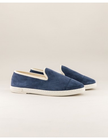 Men's leather slipper, denim hantent personnes