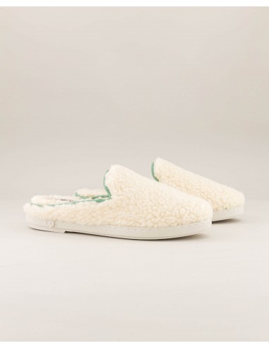 Women's wool sherpa mule, white sage 2 - 3 jours ouvrés.