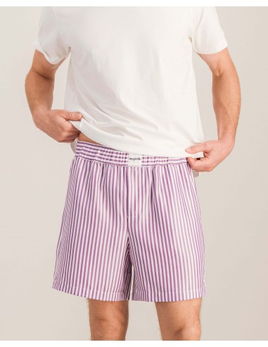 Men's Tencel pajama shorts, purple Le MVP de beaucoup