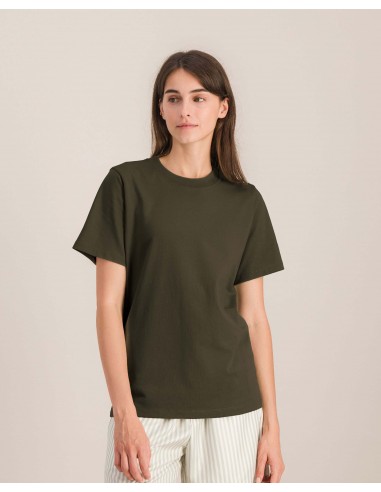 Women's organic cotton tee, khaki du meilleur 