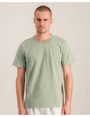 Men's organic cotton tee, sage ouvre sa boutique