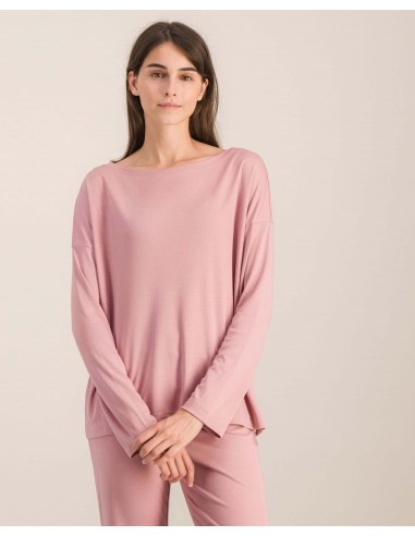 Women's Tencel shirt, pink en linge